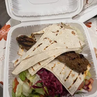 Adana Kebab Plate