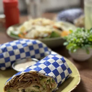 I prefer the pita bread but this is ok too