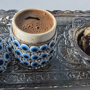 Turkish coffee and delights