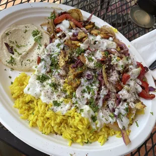 chicken shawarma plate