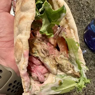 Beef Shawarma sandwich