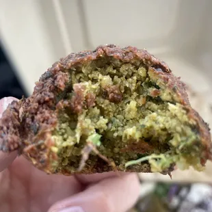 Inside the falafel