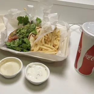 Gyro Sandwich Fountain Drink