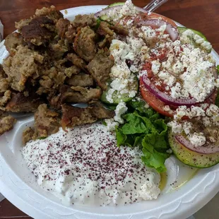 Combo plate #3 gyro with salad