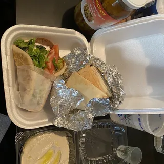 Lamb Beef Gyro Sandwich