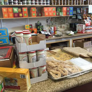 a man standing in front of a counter