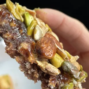 Date and nut bar: chewy and sweet!