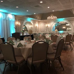The banquet room