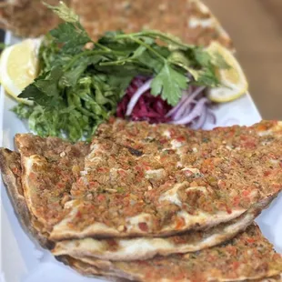 Lahmacun is so tasty and crispy ..