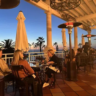 Patio with ocean view