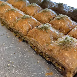 Baklava with pistachio filling!