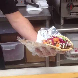 The hands of an artist