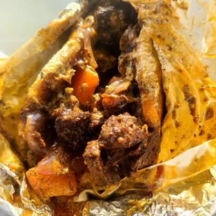Shesh kebab ribeye steak pita - terrific spice blend and tenderness on the meat! - needed a little bit more salt, but very impressed