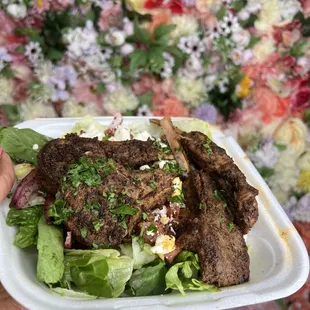 Lamb Chop Salad
