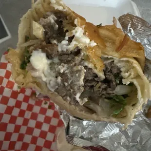 Beef shawarma, HUGE and delicious