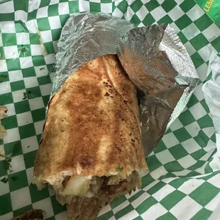 Garlic chicken wrap!