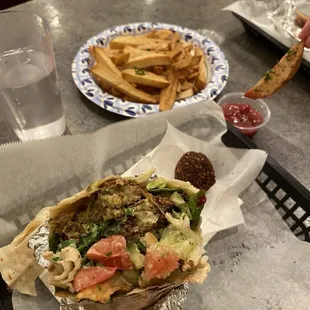 Falafel Deluxe Wrap