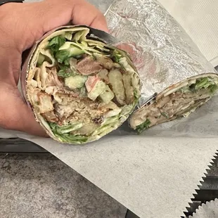 Falafel Deluxe Wrap