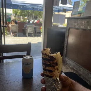 Beautiful day, beautiful Shawarma Lam wrap