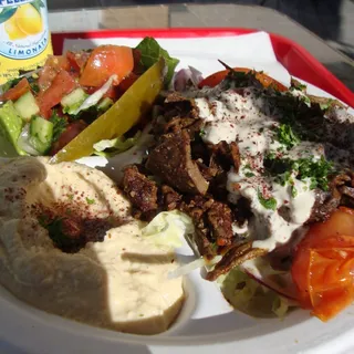 Veggie Plate with Lamb & Beef