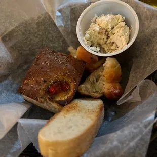 Assorted bread to start