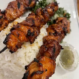 Chicken BBQ skewers