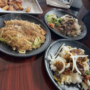 Pancit, lumpia, Filipino Chicken Adobo, bistek