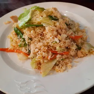 Garlic Fried Rice with chicken