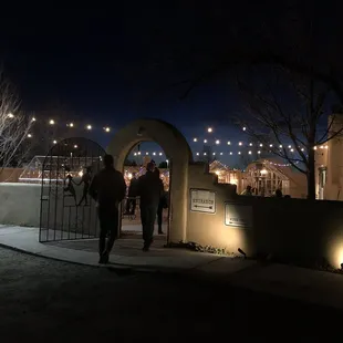 Outdoor dining entrance