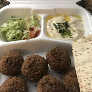 Falafel plate.  Some of the best falafel I've had in some time.