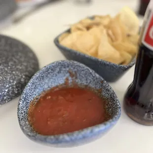 Homemade Salda Roja and Mexican Coke