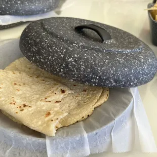 Homemade corn tortillas