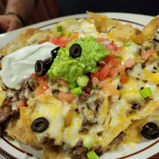 Nachos with asada