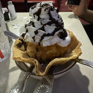 Deep Fried Ice Cream Dinner