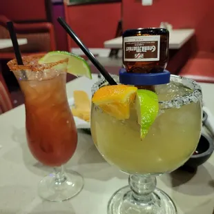 Margaritas and bloody Maria