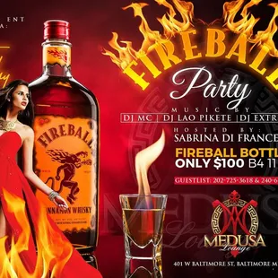 Tonight #FireBall #BottleSpecials