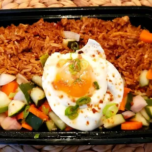 A delectable and generous portion of ($12) Nasi Goreng (Indonesian Fried Rice), woohoo! Sweet and savory, not spicy at all.