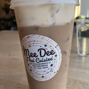 a cup of iced coffee