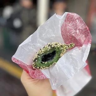 Green tea sesame ball