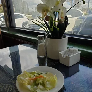 Complimentary salad