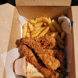 Tenders with weak sauce