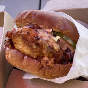 Meech&apos;s Hot Chicken Sandwich!