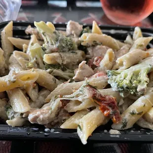 Chicken pesto with extra broccoli