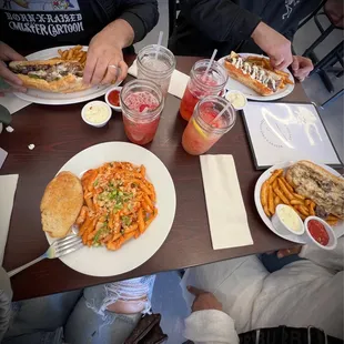 Philly , jalapeño Philly and shrimp pasta .