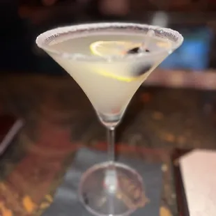 Black Cherry Lemon Drop Martini