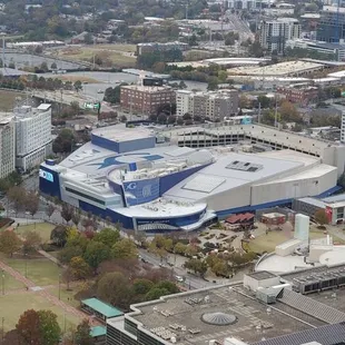 View from The Westin, right nearby the Aquarium and stadium.