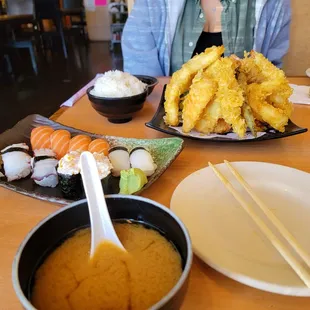 Everything was served freshly made, with a friendly face. Highly recommend this spot for sushi. Delicious