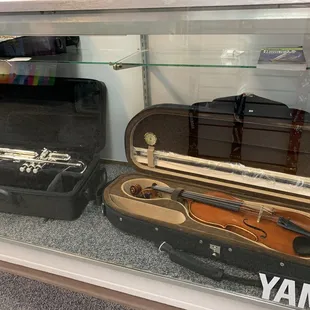 We carry a selection of band and orchestra instruments appropriate for students of all ages.
