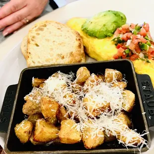 a plate of food on a table