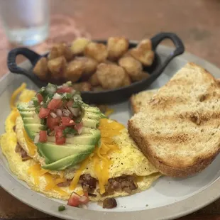 Bacon Avocado Omelette